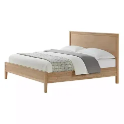 Kirklands Home Natural Wood Grain Panel King Bed Tan Online