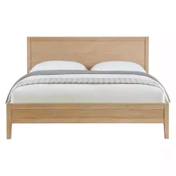 Kirklands Home Natural Wood Grain Panel King Bed Tan Online