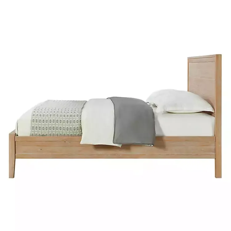Kirklands Home Natural Wood Grain Panel King Bed Tan Online