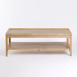 Kirklands Home Natural Wood Hughes Coffee Table Tan Online