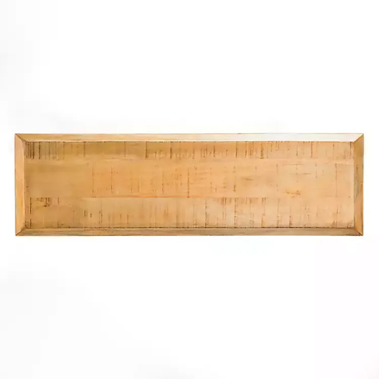 Kirklands Home Natural Wood Hughes Console Table Tan Discount