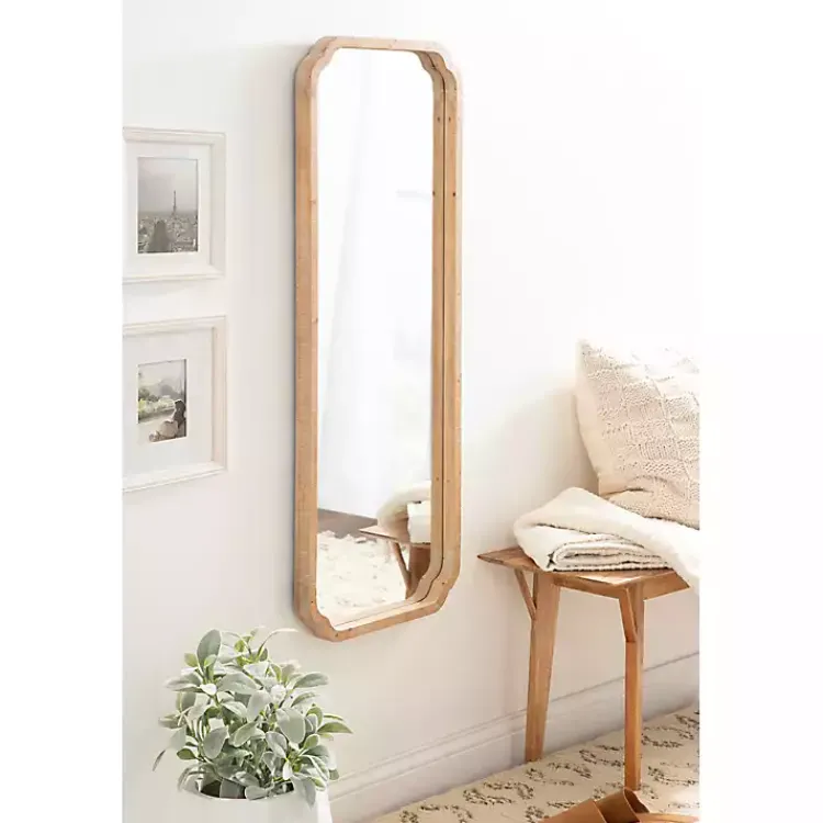Kirklands Home Natural Wood Marston Wall Mirror Outlet