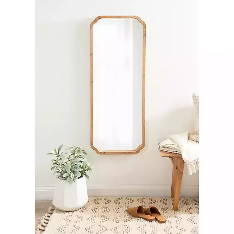 Kirklands Home Natural Wood Marston Wall Mirror Outlet