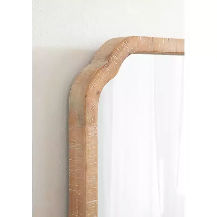 Kirklands Home Natural Wood Marston Wall Mirror Outlet