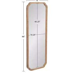 Kirklands Home Natural Wood Marston Wall Mirror Outlet