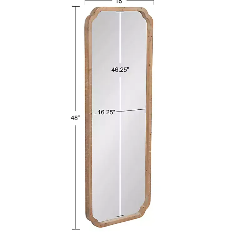Kirklands Home Natural Wood Marston Wall Mirror Outlet