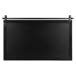 Kirklands Home Natural Wood Metal Barn Door Wall Mirror Hot