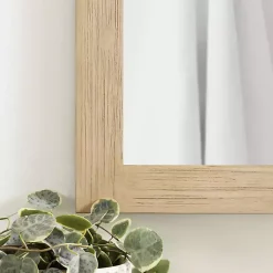Kirklands Home Natural Wood Metal Barn Door Wall Mirror Hot