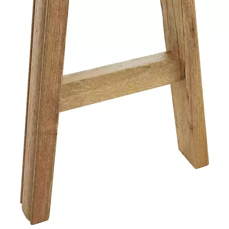 Kirklands Home Natural Wood Narrow Rustic Bench Brown Discount