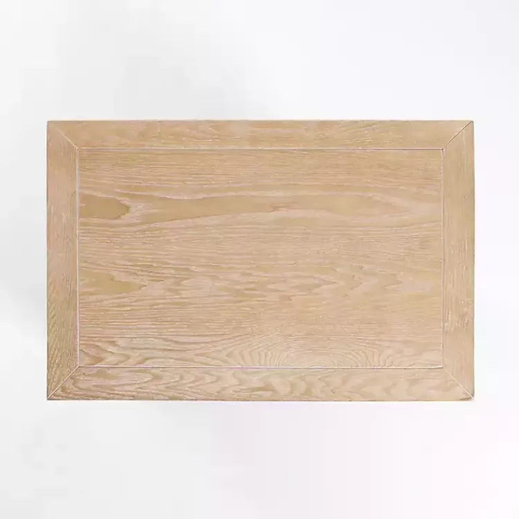 Kirklands Home Natural Wood Open Shelf Modular Cabinet Tan Hot