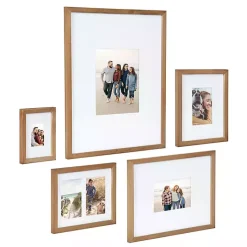 Kirklands Home Natural Wood 5-pc. Gallery Wall Picture Frame Set Best