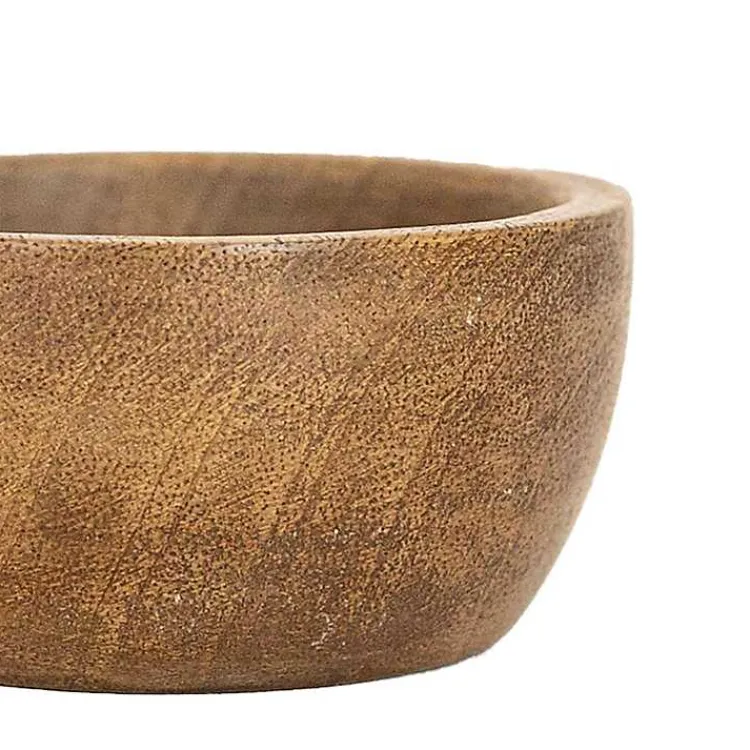 Kirklands Home Natural Wood Pinch Bowls, Set of 3 Brown New