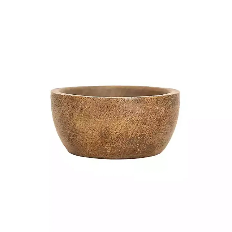 Kirklands Home Natural Wood Pinch Bowls, Set of 3 Brown New