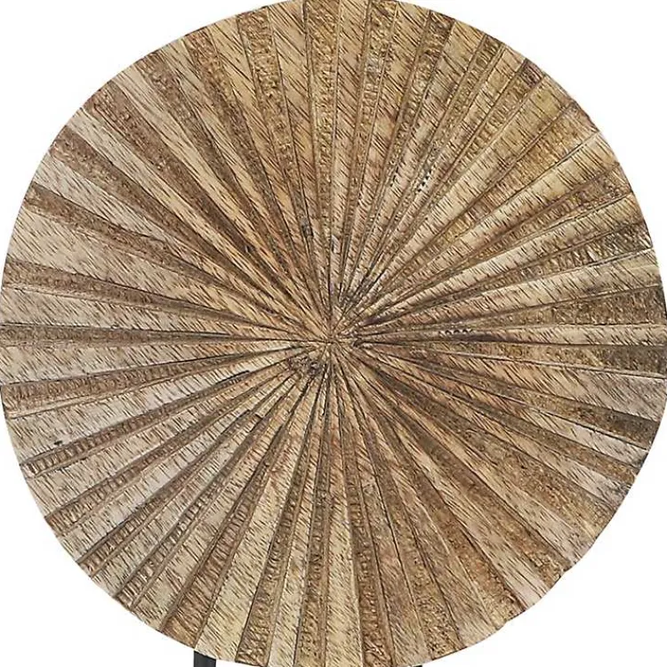 Statues & Figurines>Kirklands Home Natural Wood Pinwheel Figurine Tan