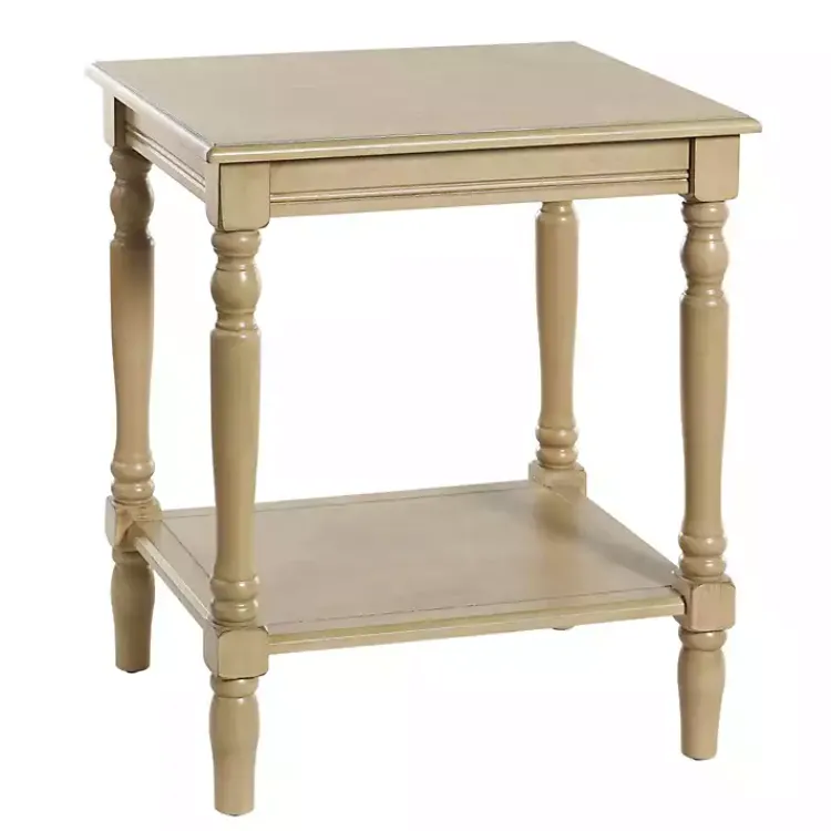 Kirklands Home Natural Wood Sybil Accent Table Tan Discount