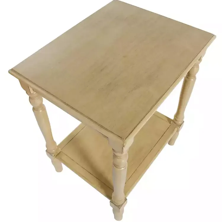 Kirklands Home Natural Wood Sybil Accent Table Tan Discount