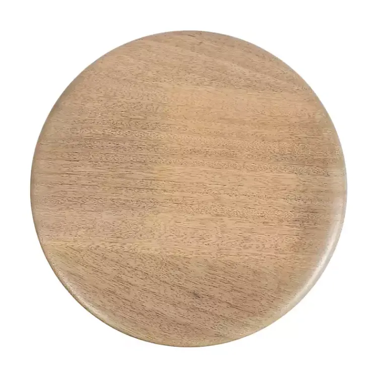 Kirklands Home Natural Wood Tirollo Accent Table Tan Hot