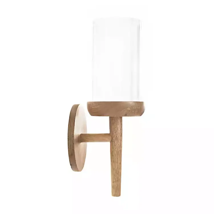 Sconces>Kirklands Home Natural Wood Torch Sconce