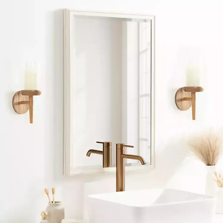 Sconces>Kirklands Home Natural Wood Torch Sconce