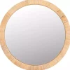 Kirklands Home Natural Wood Wrapped Mila Wall Mirror New