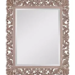 Kirklands Home Natural Wooden Beveled Wall Mirror Online