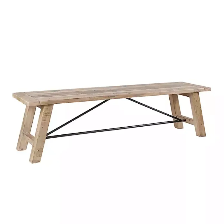 Kirklands Home Natural Wooden Sonoma Dining Bench Tan Sale