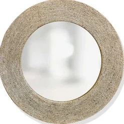 Kirklands Home Natural Wound Rope Frame Mirror