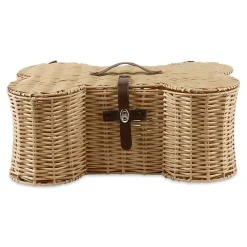 Baskets & Boxes>Kirklands Home Natural Woven Bone Shaped Basket, 24 in. Tan