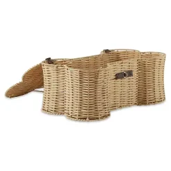 Baskets & Boxes>Kirklands Home Natural Woven Bone Shaped Basket, 24 in. Tan
