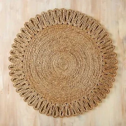 Kirklands Home Natural Woven Jute Placemat Tan Hot