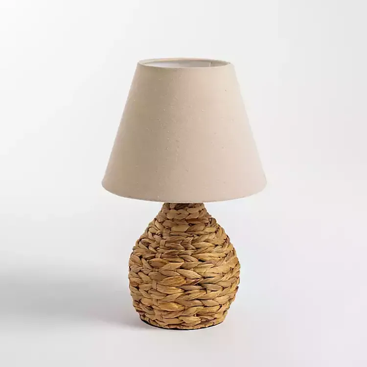 Kirklands Home Natural Woven Seagrass Table Lamp Tan New