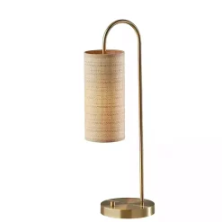 Kirklands Home Natural Woven Shade Malina Table Lamp Tan Clearance