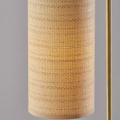 Kirklands Home Natural Woven Shade Malina Table Lamp Tan Clearance
