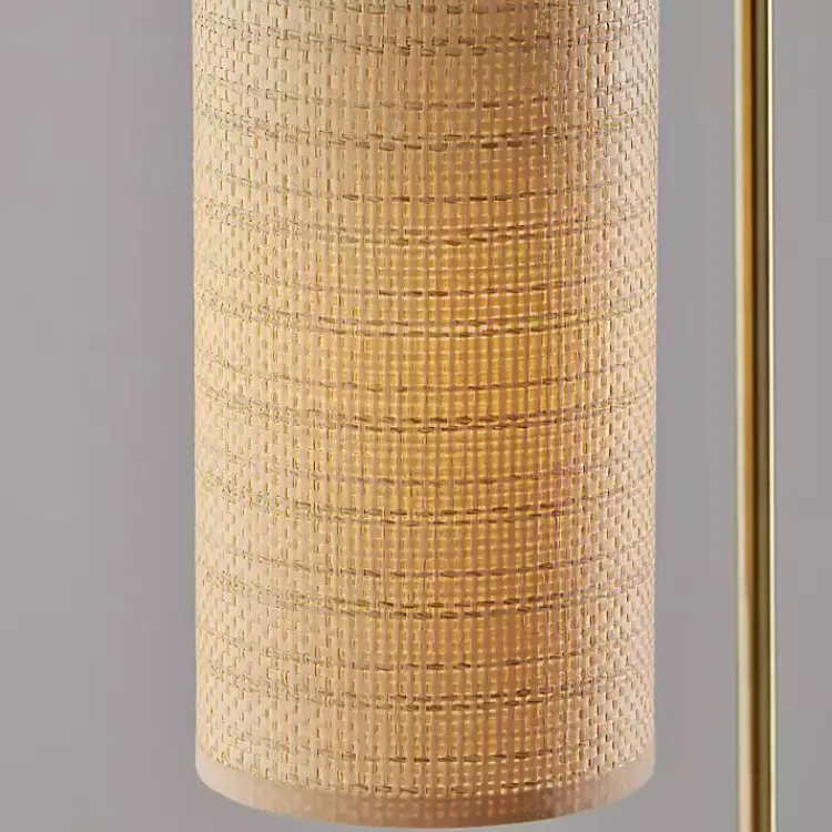 Kirklands Home Natural Woven Shade Malina Table Lamp Tan Clearance
