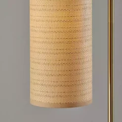 Kirklands Home Natural Woven Shade Malina Floor Lamp Tan Clearance