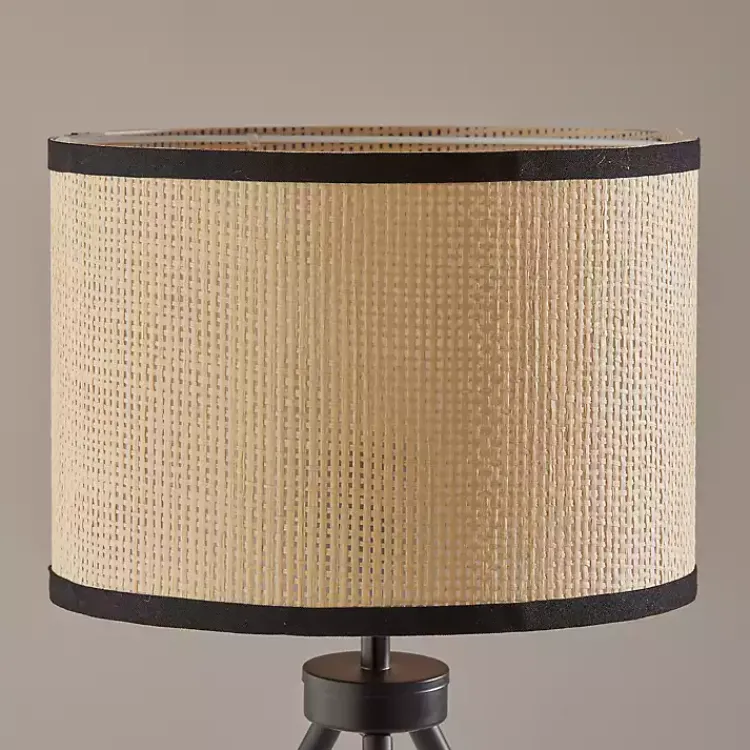 Kirklands Home Natural Woven Shade Rowan Table Lamp Tan Clearance