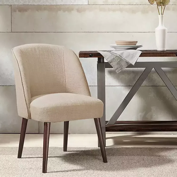 Kirklands Home Natural Wraparound Back Dining Chair Tan New