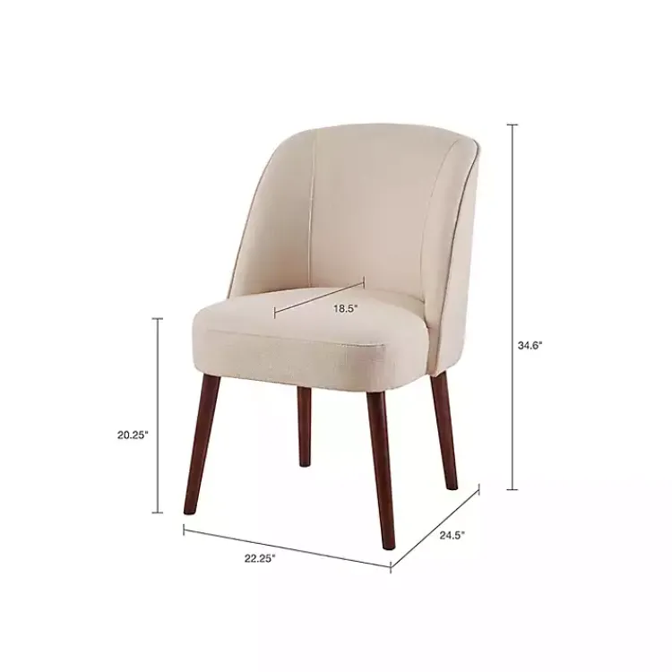 Kirklands Home Natural Wraparound Back Dining Chair Tan New