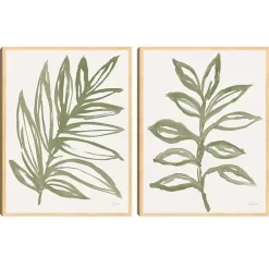 Kirklands Home Nature in Sage Framed Canvas Art Prints, Set of 2 Online