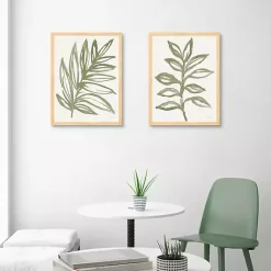 Kirklands Home Nature in Sage Framed Canvas Art Prints, Set of 2 Online