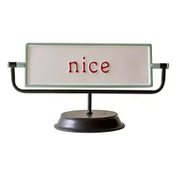 Christmas Decorations>Kirklands Home Naughty and Nice Tabletop Sign