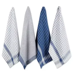 Kirklands Home Nautical Blue Basic Assorted Dishtowels, Set of 8 Outlet
