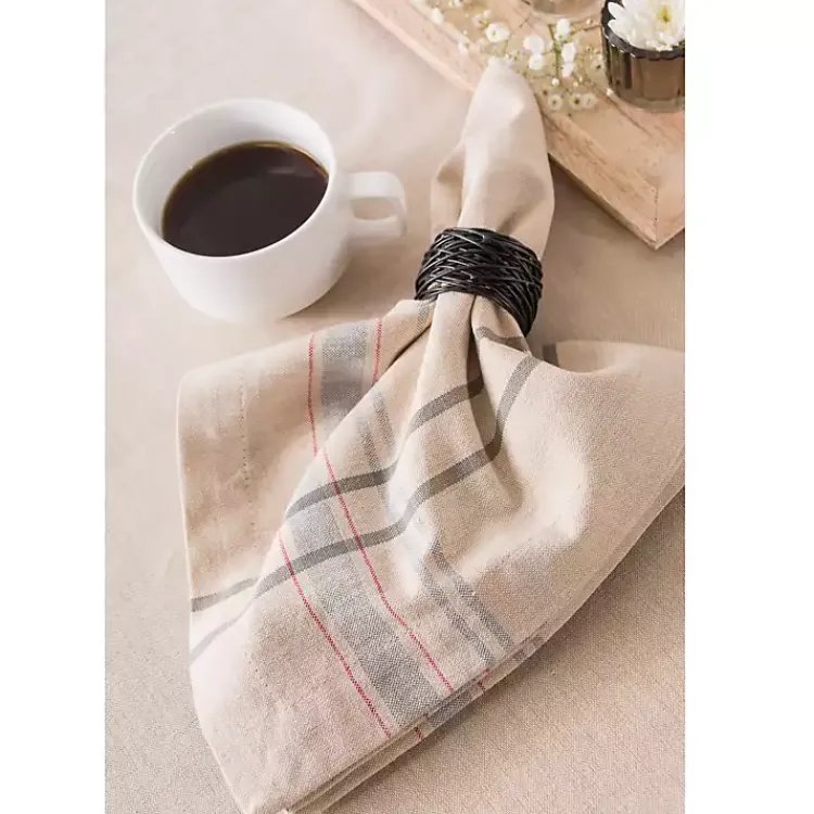 Kirklands Home Nautical French Stripe Napkins, Set of 6 Blue Best
