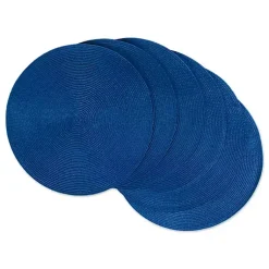 Kirklands Home Nautical Solid Round Placemats, Set of 6 Blue Sale