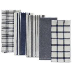 Kirklands Home Nautical Blue Woven Dish Towels, Set of 5 Discount
