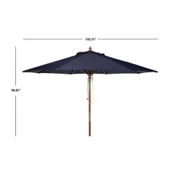 Kirklands Home Navy 9 ft. Eucalyptus Outdoor Umbrella Blue Discount