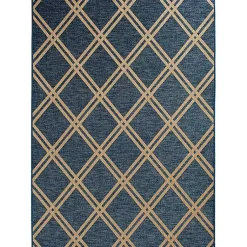 Kirklands Home Navy Adelaide Trellis Outdoor Area Rug, 6x9 Blue Online
