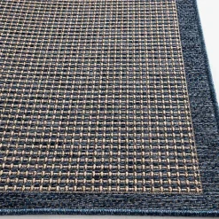 Kirklands Home Navy Adelaide Woven Outdoor Area Rug, 7x9 Blue