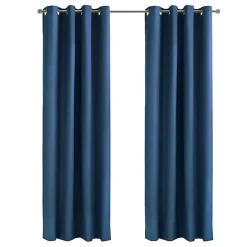 Kirklands Home Navy Alpine Blackout Curtain Panel, 95 in. Blue Discount