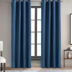 Kirklands Home Navy Alpine Blackout Curtain Panel, 95 in. Blue Discount
